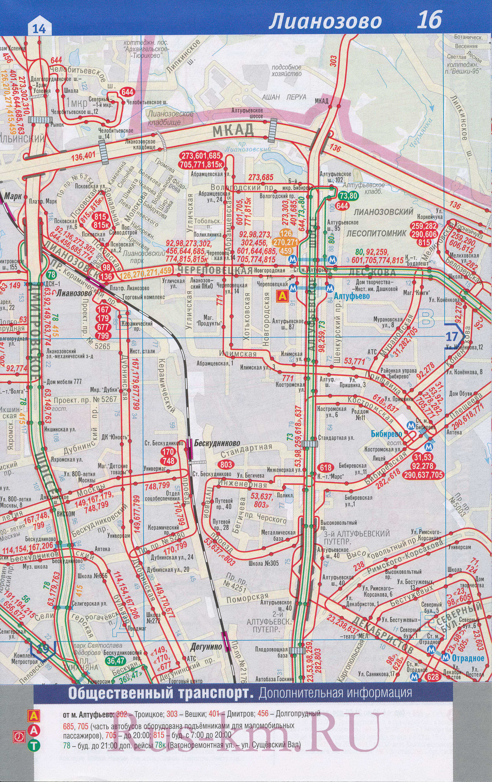 Карта СЗАО Москвы. Транспортная карта Москвы - северо-западный округ. Детальная карта Москвы - наземный транспорт северо-западного округа СЗАО, D2 - 